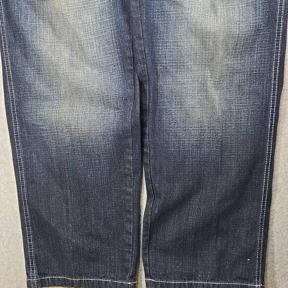 Men’s 32x34 Southpole Wide Leg Red Tab 3180 Jeans Vintage Y2K Blue Grunge Baggy - Picture 3 of 12